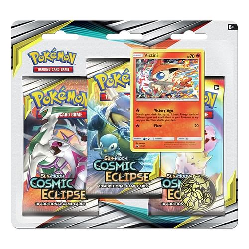 Pokémon: Sun & Moon 12 - Cosmic Eclipse 3-Pack Booster Blister - Victini